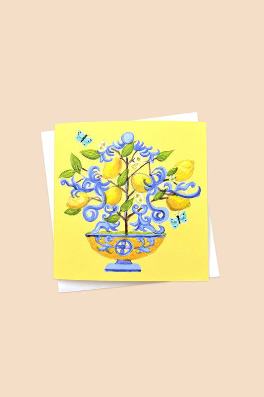 Baroque Lemon Card