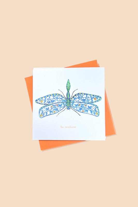 Porcelain Wing Dragonfly Card