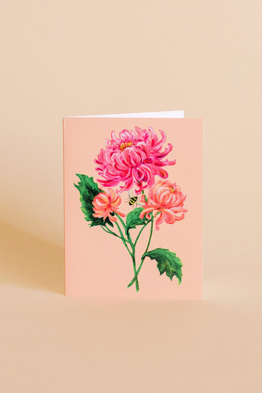 November | Chrysanthemum Card