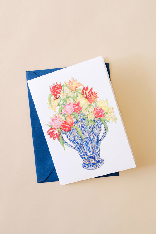 Dutch Tulip Vase Card