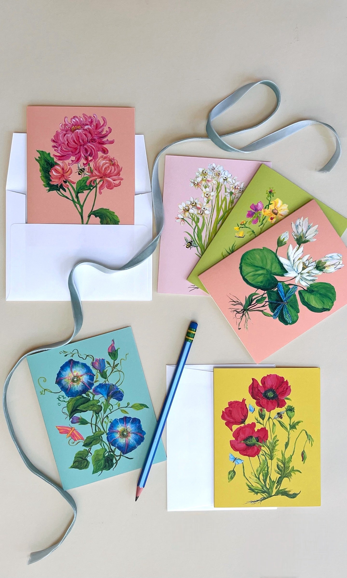 Flowers + Pollinators Card Set | Part 2