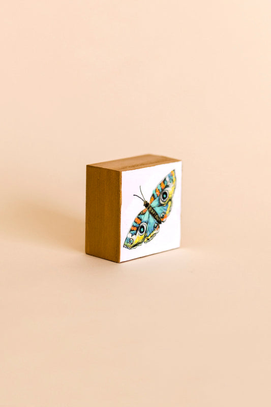 Six Eye Moth 3" Block