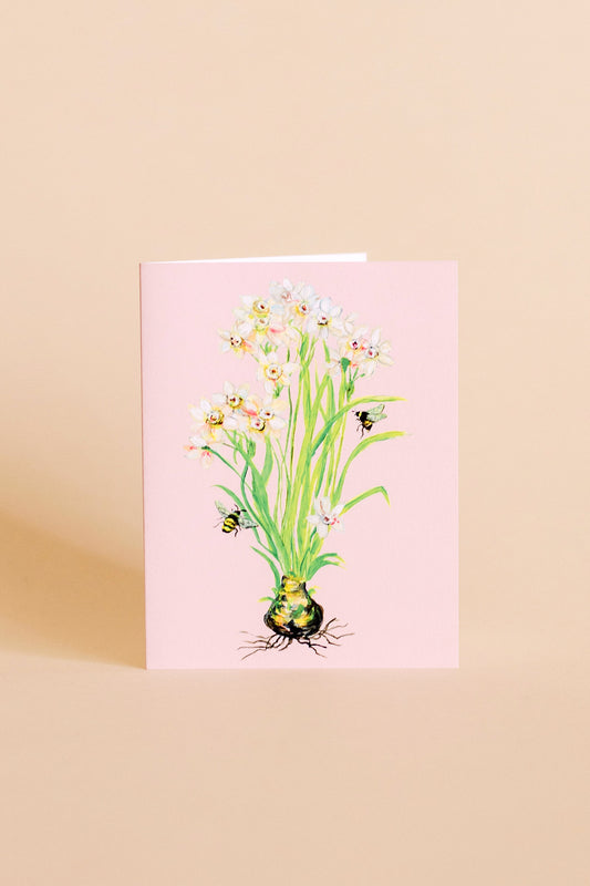 December | Narcissus Card
