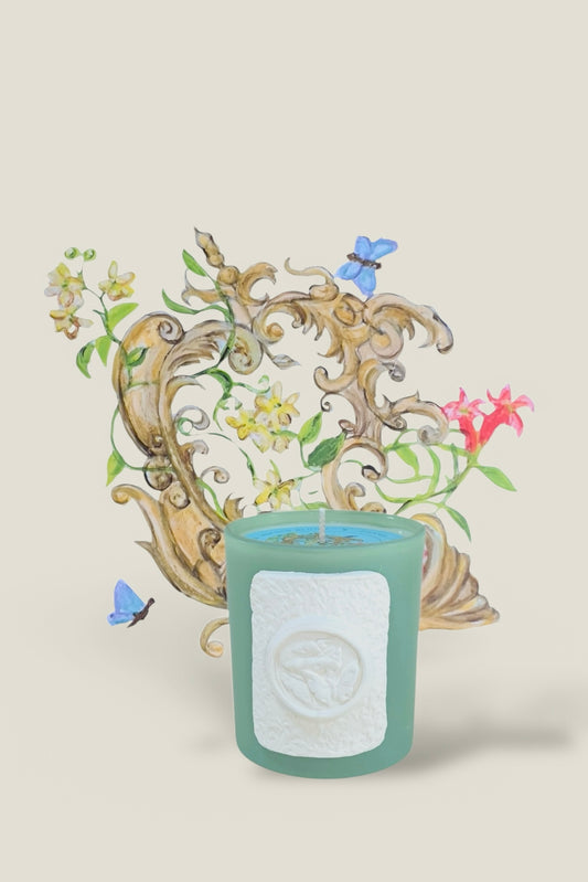 Rococo Bloom Intaglio Candle