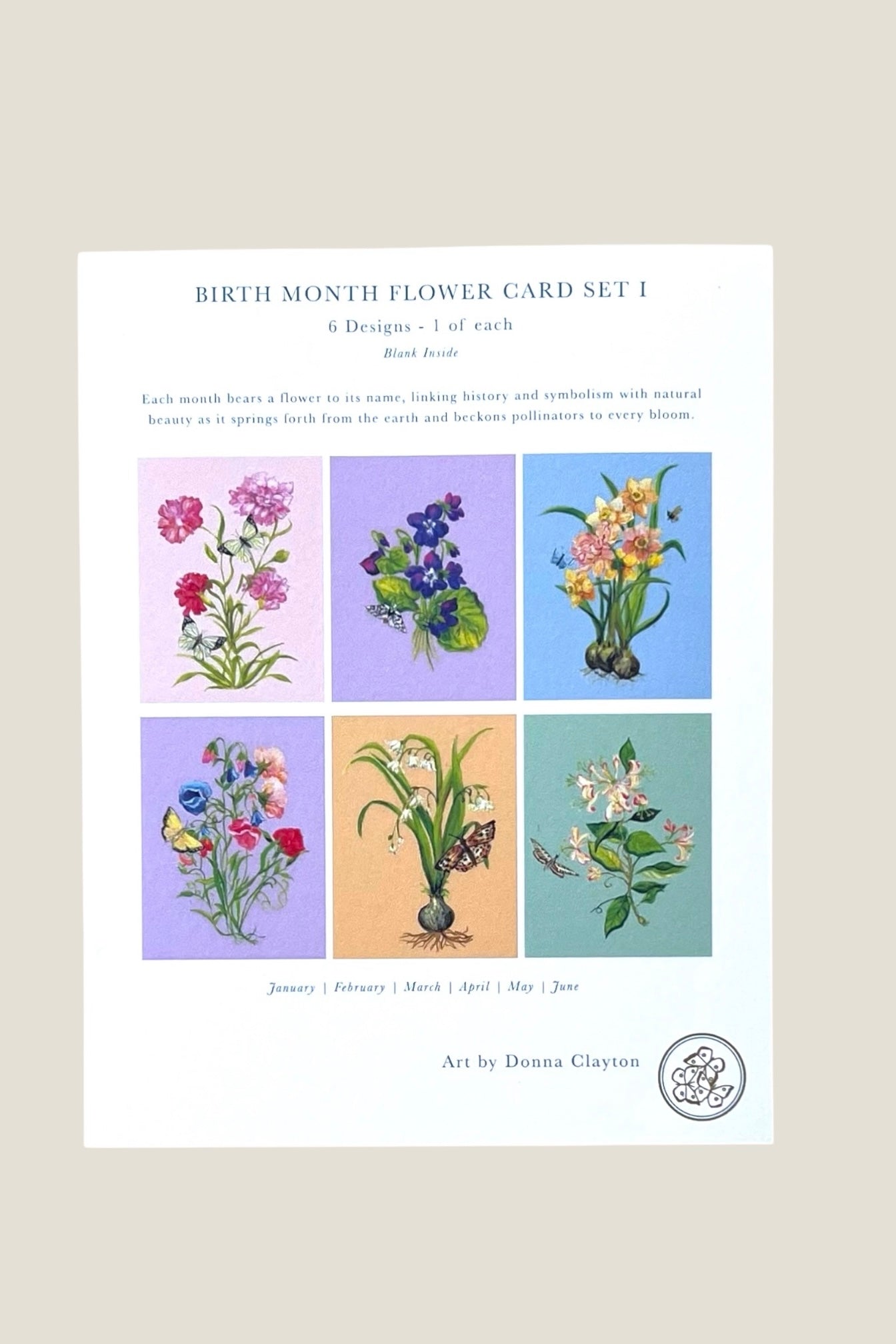 Flowers + Pollinators Card Set | Part 1