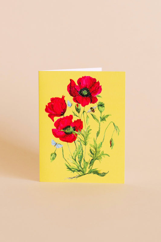 August | Poppy Card