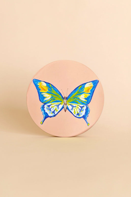 Tulip Butterfly 8" Round