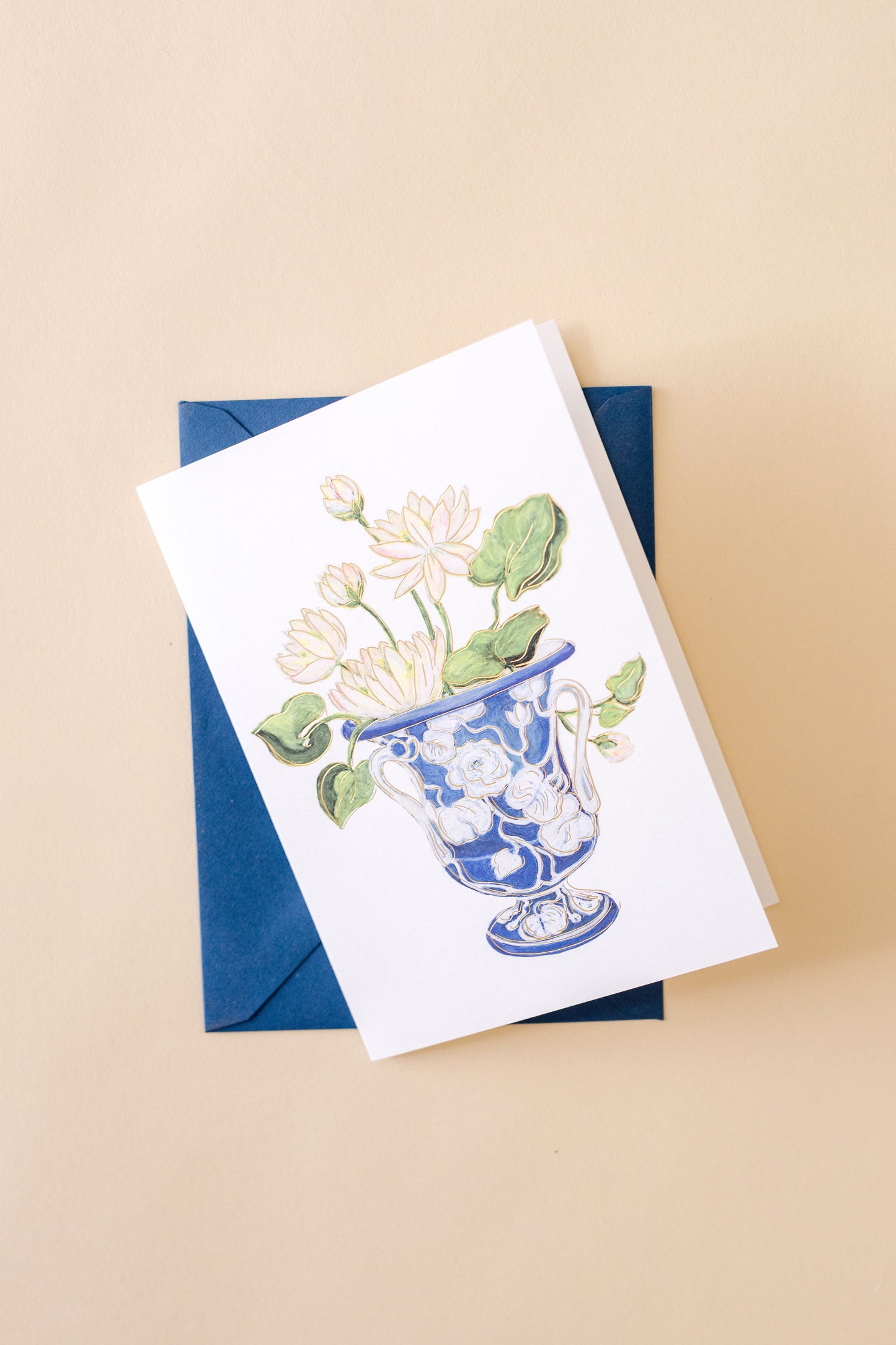 Water Lily & Vase Card