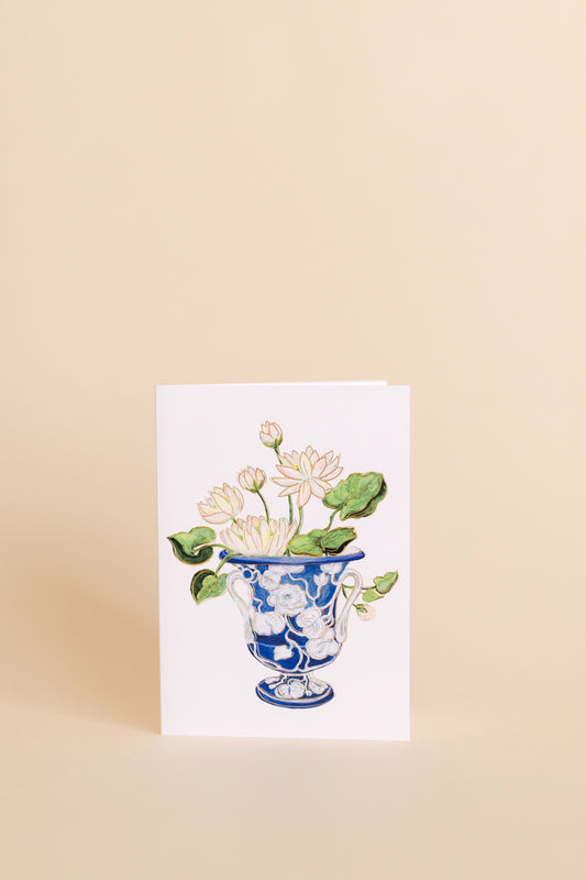 Water Lily & Vase Card